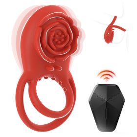 Rose Vibrating Penis Ring