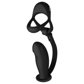 Cock & Ball Ring With Prostate Plug