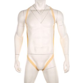 Super Sexy Men One-piece Ice Silk Assless Underwear