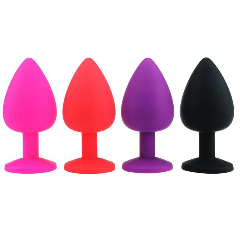 Geisha Ball Silicone Butt Plug with Diamond Geisha Ball Silicone Butt Plug with Diamond