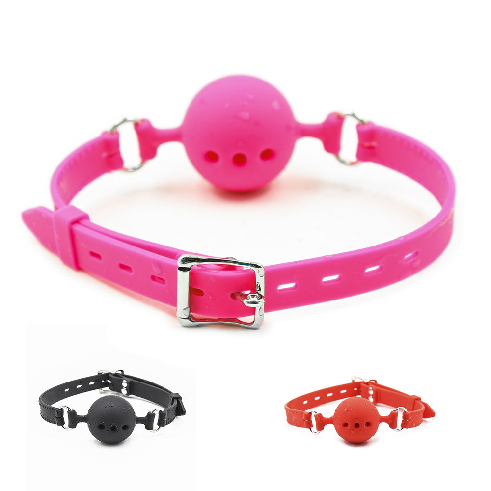 Silicone Breathable Ball Gag - 3 Size Silicone Breathable Ball Gag - 3 Size